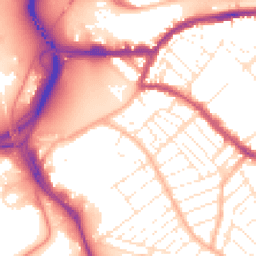 Daytime road noise heatmap for BS3 2EE