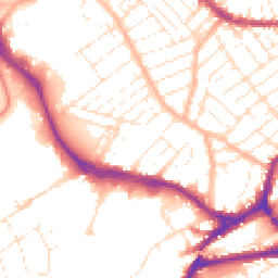 Daytime road noise heatmap for BS3 2LH