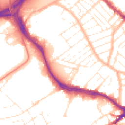 Daytime road noise heatmap for BS3 2LN