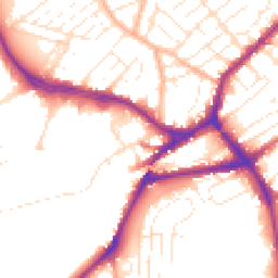 Daytime road noise heatmap for BS3 2SQ