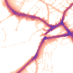 Daytime road noise heatmap for BS3 2SX