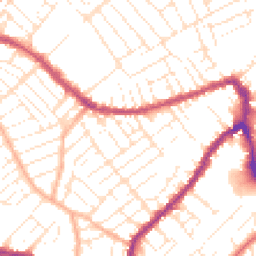 Daytime road noise heatmap for BS3 3AJ
