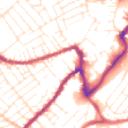 Daytime road noise heatmap for BS3 3BL