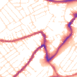 Daytime road noise heatmap for BS3 3BN