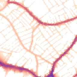 Daytime road noise heatmap for BS3 3EY