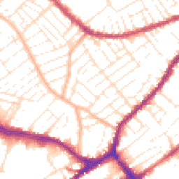 Daytime road noise heatmap for BS3 3JP