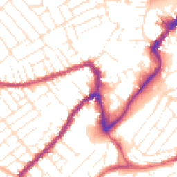 Daytime road noise heatmap for BS3 3LF