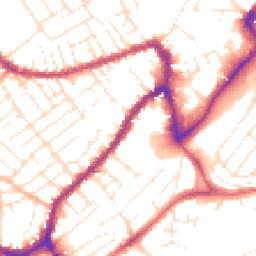 Daytime road noise heatmap for BS3 3NA
