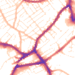 Daytime road noise heatmap for BS3 3NB