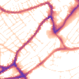 Daytime road noise heatmap for BS3 3NY