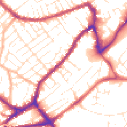 Daytime road noise heatmap for BS3 3PD