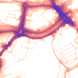 Daytime road noise heatmap for BS3 4AL