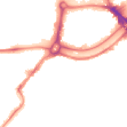 Night-time road noise heatmap for BS3 4AP