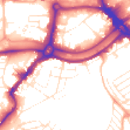 Daytime road noise heatmap for BS3 4AR