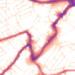 Daytime road noise heatmap for BS3 4NF