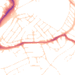 Daytime road noise heatmap for BS3 4QY