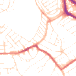 Daytime road noise heatmap for BS3 4SS