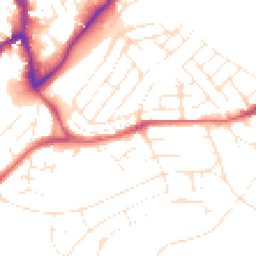 Daytime road noise heatmap for BS3 5AY