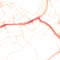 Daytime road noise heatmap for BS3 5ER