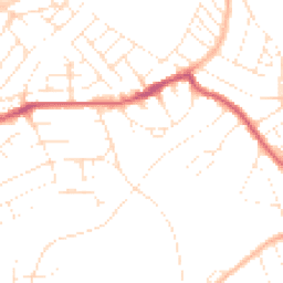 Daytime road noise heatmap for BS3 5ET