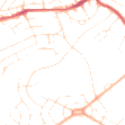 Daytime road noise heatmap for BS3 5JD