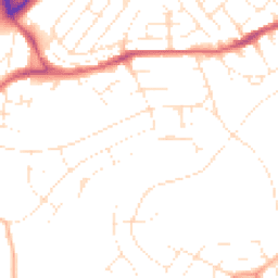 Daytime road noise heatmap for BS3 5LY