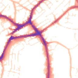 Daytime road noise heatmap for BS3 5NL
