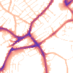 Daytime road noise heatmap for BS3 5PN