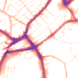 Daytime road noise heatmap for BS3 5PS