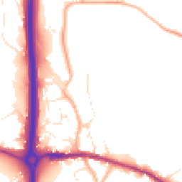 Daytime road noise heatmap for BS30 5JA