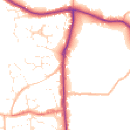 Daytime road noise heatmap for BS30 5JP