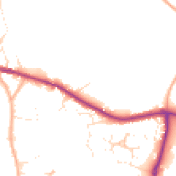 Daytime road noise heatmap for BS30 5JQ