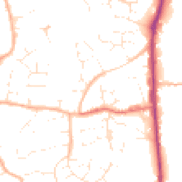 Daytime road noise heatmap for BS30 5JU