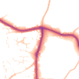 Daytime road noise heatmap for BS30 5JW