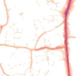 Daytime road noise heatmap for BS30 5JX