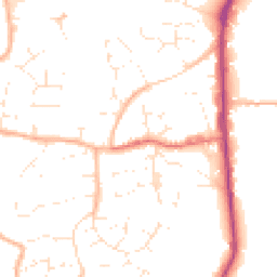 Daytime road noise heatmap for BS30 5JZ