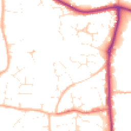 Daytime road noise heatmap for BS30 5NY