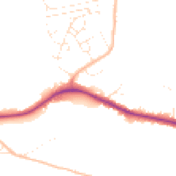 Daytime road noise heatmap for BS30 5QL