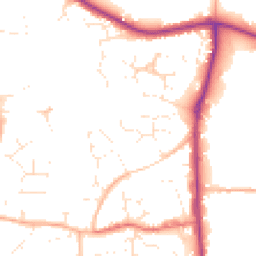 Daytime road noise heatmap for BS30 5XW
