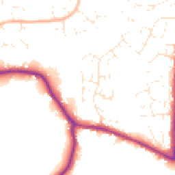 Daytime road noise heatmap for BS30 6EA