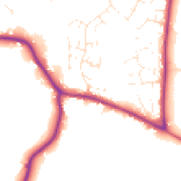 Daytime road noise heatmap for BS30 6ED