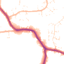 Daytime road noise heatmap for BS30 6EX