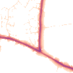 Daytime road noise heatmap for BS30 6JL