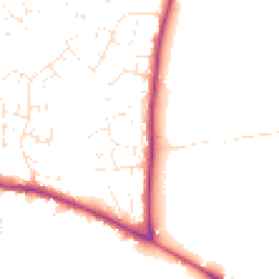 Daytime road noise heatmap for BS30 6JP