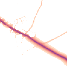 Daytime road noise heatmap for BS30 6LQ