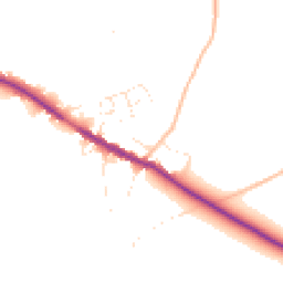 Daytime road noise heatmap for BS30 6LS