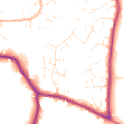 Daytime road noise heatmap for BS30 6UT
