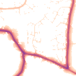 Daytime road noise heatmap for BS30 6UU