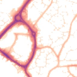 Daytime road noise heatmap for BS30 7AS