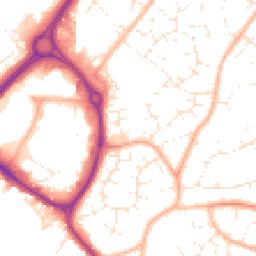 Daytime road noise heatmap for BS30 7AU